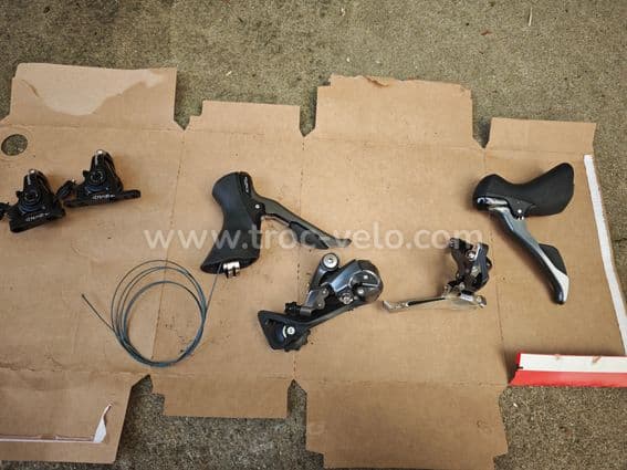 Groupe complet Shimano Claris R2000 2x8v + Freins Tektro (Neuf / Quasi-neuf) - 8