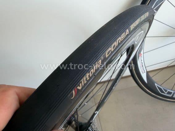 Paire de roue carbone artisanale ligaturées 11 vitesses à boyaux - 3