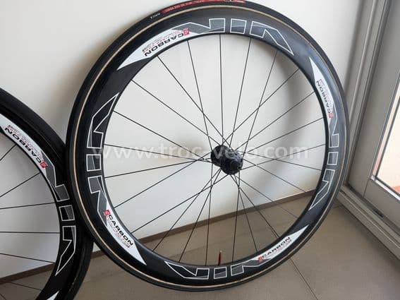 Paire de roue carbone artisanale ligaturées 11 vitesses à boyaux - 5
