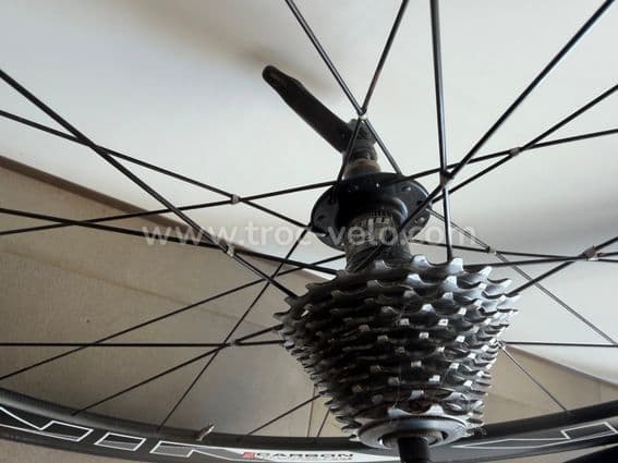 Paire de roue carbone artisanale ligaturées 11 vitesses à boyaux - 7