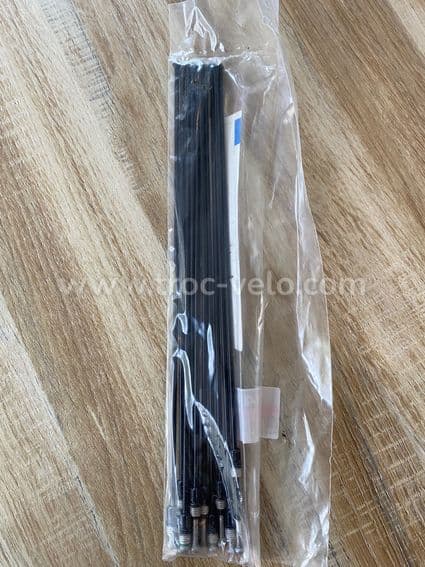 Kit 12 Rayons Av/Ar MAVIC CROSSMAX ELITE CARBON 29 Rond 290mm Nipple Acier Noir Kit 12 Rayons Av/Ar MAVIC CROSSMAX ELITE CARBON 29 Rond 290mm Nipple Acier Noir